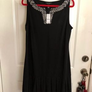 White House Black Market Black dress XL NWT